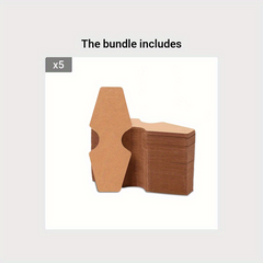 50PCS Foldable Cardboard Necklace Packaging with Rubber Band