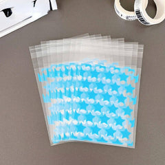 50pcs Star Self adhesive Bag For Card Out Packaging Essential Packaging Bag