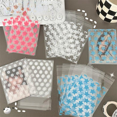 50pcs Star Self adhesive Bag For Card Out Packaging Essential Packaging Bag