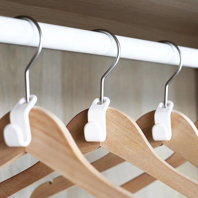 5pcs Hanger Connection Hook Clothes Hangers For Closet Plastic Clothes Rack