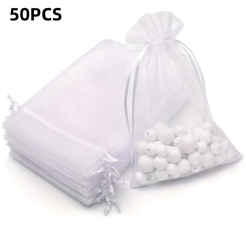 50 100pcs 4x6inch Organza Jewelry Favor Pouches Gift Bags