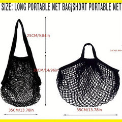 Portable Mesh Bag Supermarket Shopping Vegetable And Fruit Hollow Mesh Bag