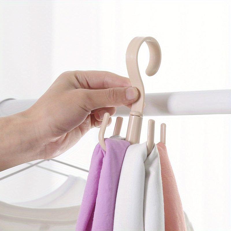 Space Saving Rotated Hanger Hooks Wardrobe Clothes Rack Hanger Organizer
