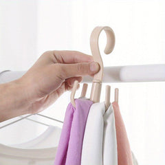 Space Saving Rotated Hanger Hooks Wardrobe Clothes Rack Hanger Organizer