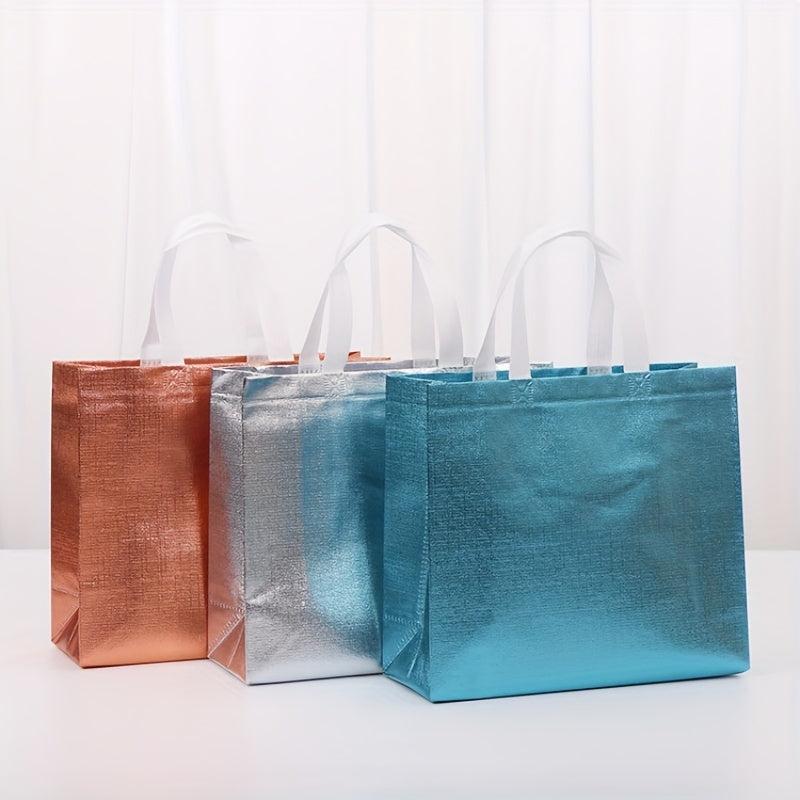 4pcs Laser Non-woven Colorful Laminated Gift Bags for Parties