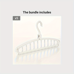 1pc Plastic Hangers Foldable Heavy Duty Clothes Hanger Organizer