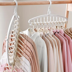 1pc Plastic Hangers Foldable Heavy Duty Clothes Hanger Organizer