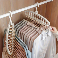 1pc Plastic Hangers Foldable Heavy Duty Clothes Hanger Organizer