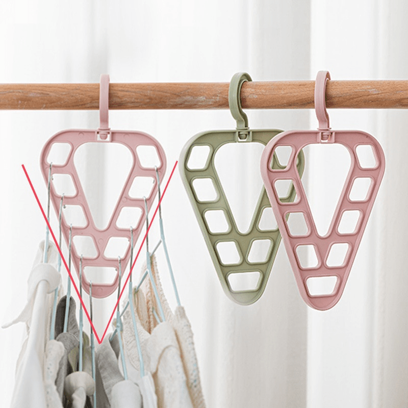 3pcs 9 Hole Space saving Magic Clothes Hanger Closet Organizer