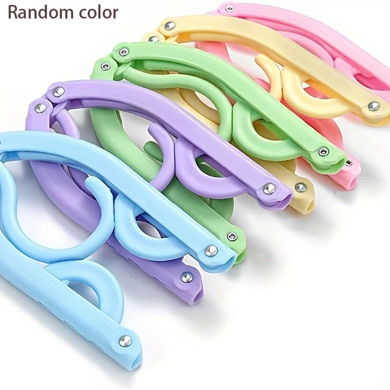 5pcs Portable Folding Clothes Hangers - Travel & Drying On the Go