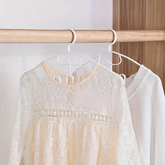 6pcs Non Slip Plastic Clothes Hangers For Large Clothes