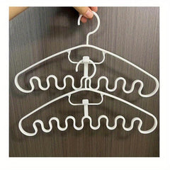 6pcs Non Slip Plastic Clothes Hangers For Large Clothes