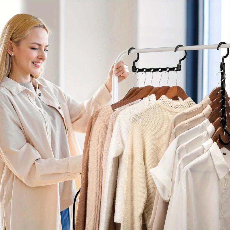 10pcs Space Saving Magic Hangers Clothes Organizer For Small Closet
