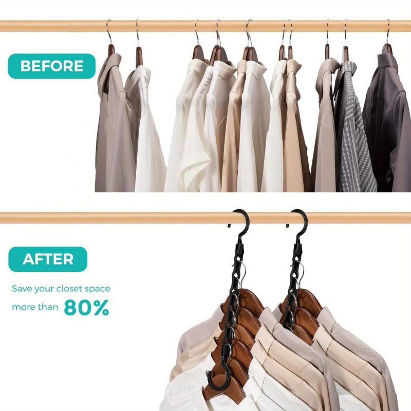 10pcs Space Saving Magic Hangers Clothes Organizer For Small Closet