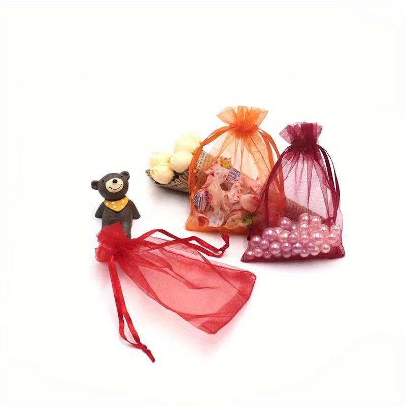 10pcs Tulle Drawstring Bag Wedding Christmas Birthday Gift Packaging