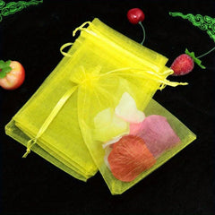 10pcs Tulle Drawstring Bag Wedding Christmas Birthday Gift Packaging