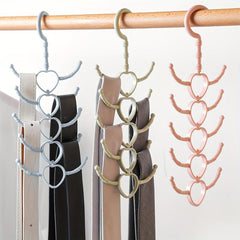 3pcs Rotable 10 Claw Multifunctional Hook Hanger Tie Scarf Clothes Rack
