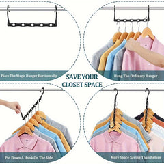 Magic Hangers Space Saving Hangers Closet Organizer for Heavy Clothes