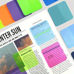 Transparent Sticky Notes Square Shape Waterproof Self Adhesive Pads