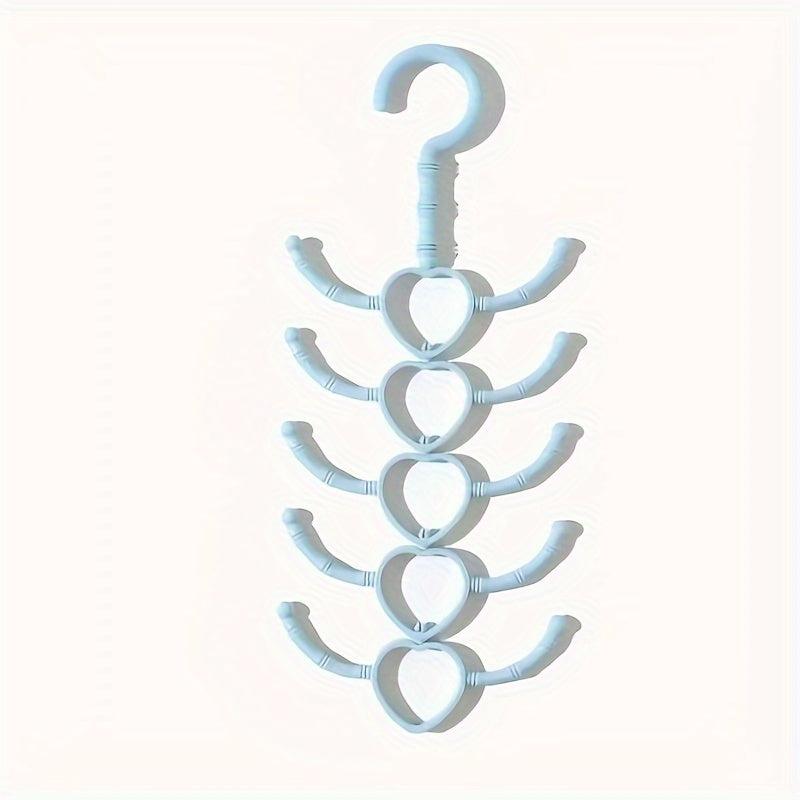 2pcs Rotatable Hanging Clothes Rack 10 Claw Purpose Coat Rack 29 13 0cm