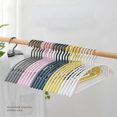10pcs Adult Non Slip Hangers Semi Circle Seamless Bold Hanging Hangers