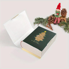 5pcs Christmas Gift Boxes Santa Claus Slogan Candy Box