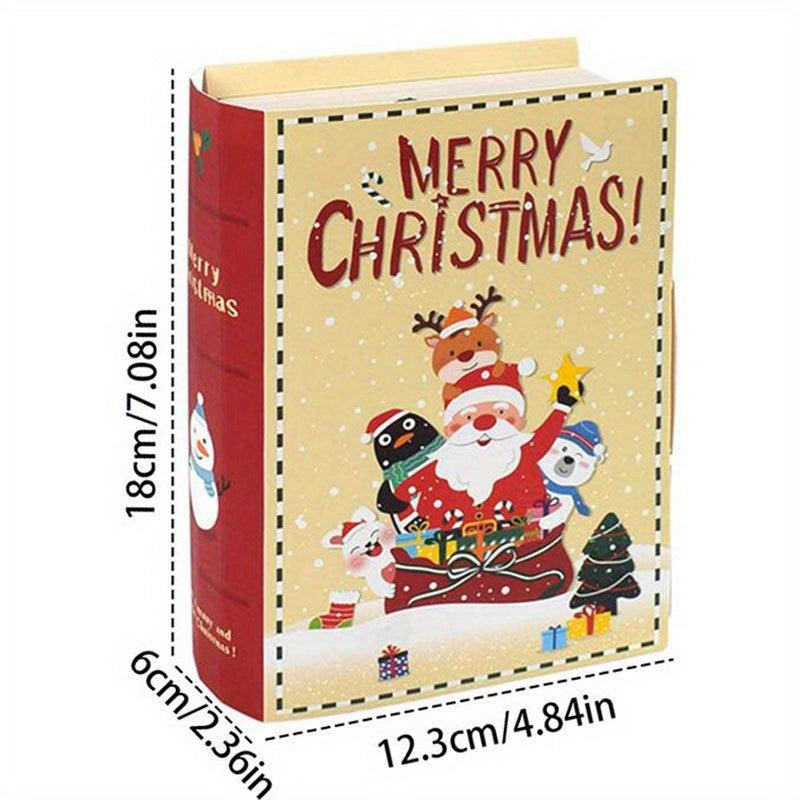 5pcs Christmas Gift Boxes Santa Claus Slogan Candy Box
