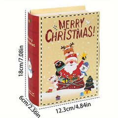 5pcs Christmas Gift Boxes Santa Claus Slogan Candy Box