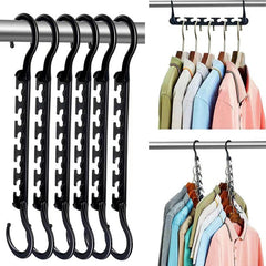 5pcs Folding Magic Hanger ABS Plastic Multifunctional Drying Rack