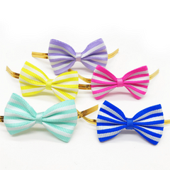 100pcs Golden Thread Bow Tie Packaging for Candy Biscuit