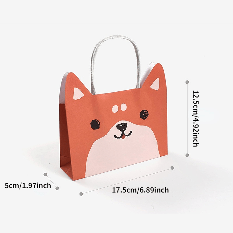 10pcs Animal Gift Bags for Party Wrapping