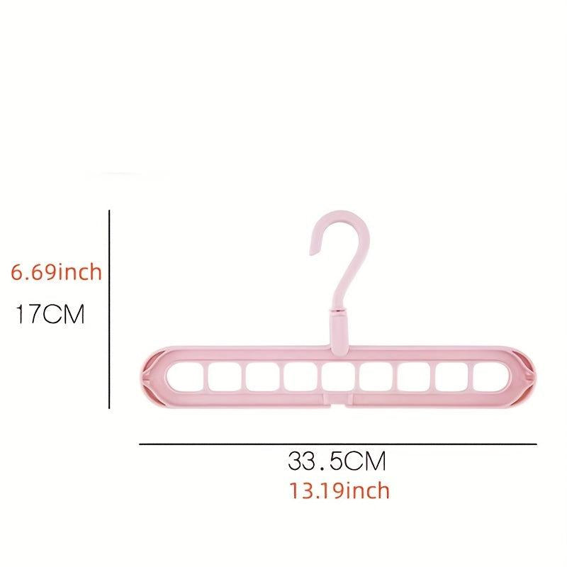 9 Hole 360 Rotating Magic Hangers for Closet Space Maximize