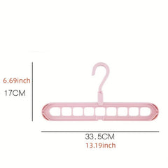 9 Hole 360 Rotating Magic Hangers for Closet Space Maximize