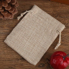 10pcs Drawstring Burlap Bag Jute Gift Bags DIY Wedding Favor Gift Bag Packaging