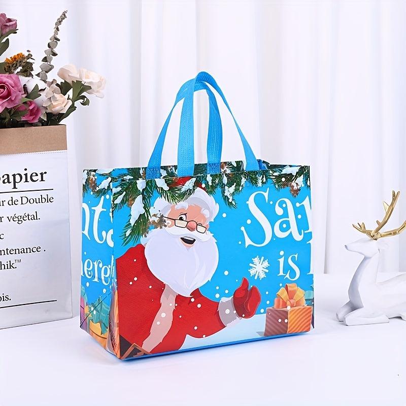 12pcs Christmas Gift Bags Non-woven Tote Shopping Party Gift Bags