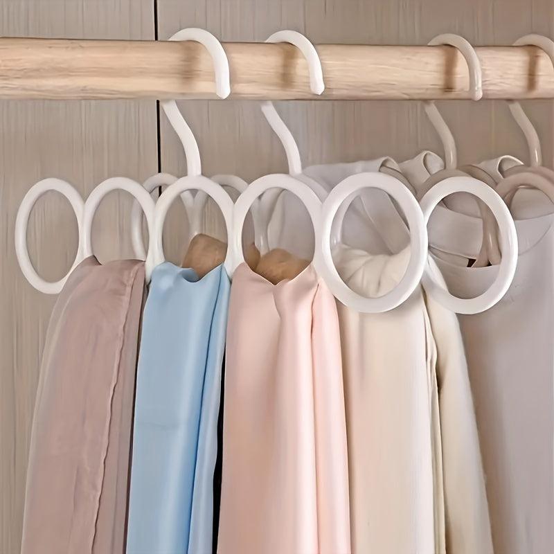 5 Hole Multifunctional Loop Hanger for Scarf Tie Underwear Sock
