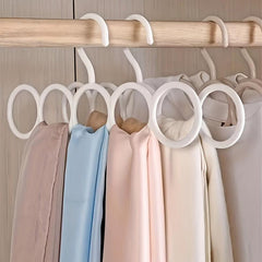5 Hole Multifunctional Loop Hanger for Scarf Tie Underwear Sock