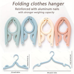 Portable Travel Clothes Hanger Aluminum Nail Fixed Linking