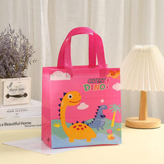 12pcs Small Dinosaur Gift Tote Bag Non-woven Shopping Birthday Storage