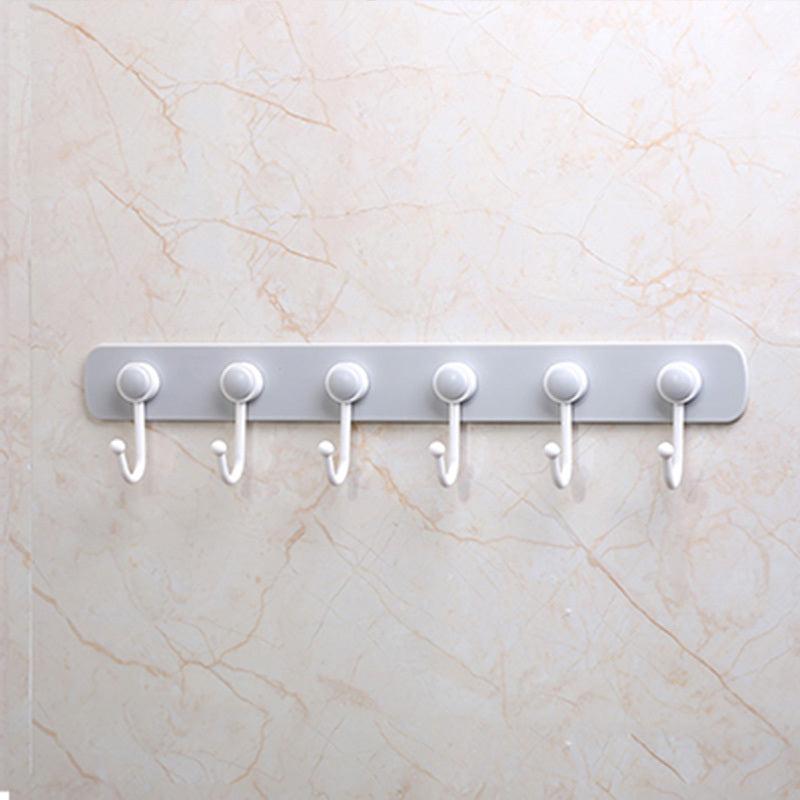 360 Rotating Hanging Storage Rack with 6 Hooks Towel Rag Hook Hanger