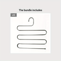Durable S Shape Hangers for Closet Organization