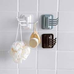 3pcs Seamless Adhesive Bathroom Wall Towel Hook