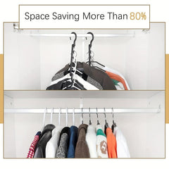 Space Saving Hangers Heavy Duty Plastic Closet Hangers Organizer