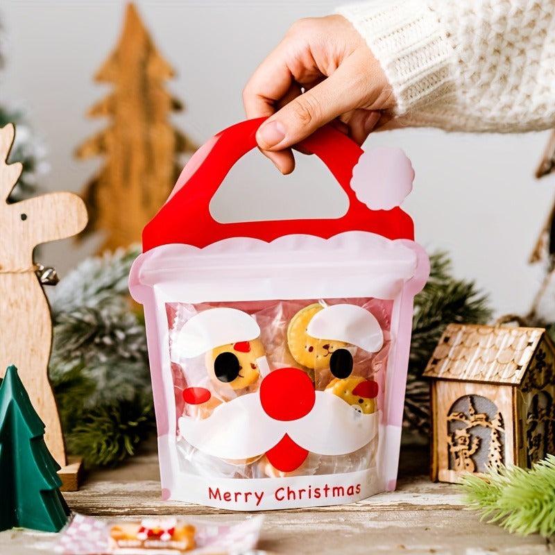 5pcs Christmas Gift Bags Candy Bags Perfect For Birthdays Parties