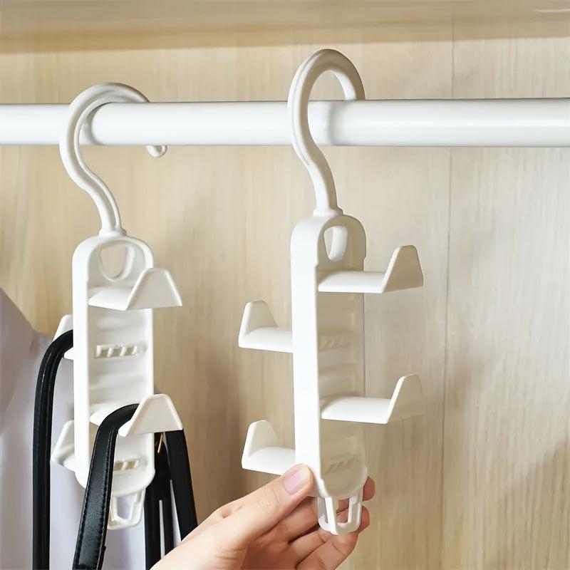 2pcs Hanger Clothes Scarf Bag Hat Storage Rack Closet Hanger