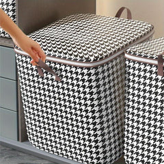 Foldable Storage Closet Organizers with Handles and Lids