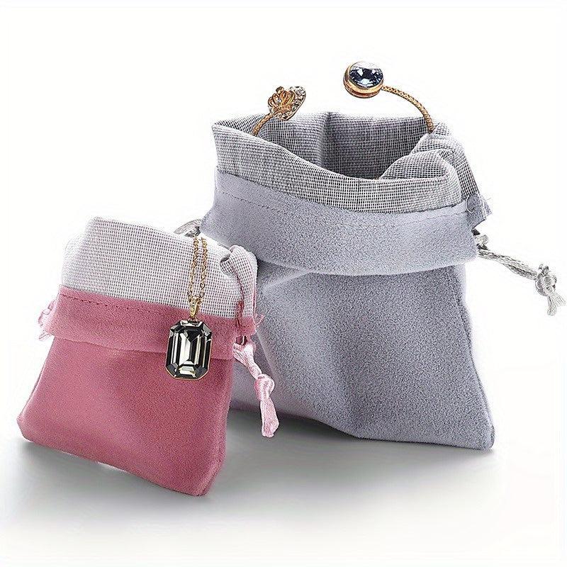 Cloth Bag Jewelry Storage Drawstring Pocket