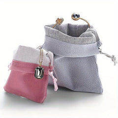 Cloth Bag Jewelry Storage Drawstring Pocket