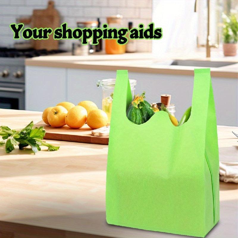10pcs Vest Bag Supermarket Shopping Bag Hand held Bag Packaging Bag