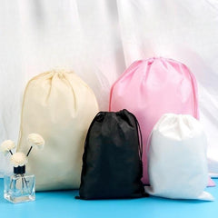 Non-woven Drawstring Storage Bag for Clothes and Toys